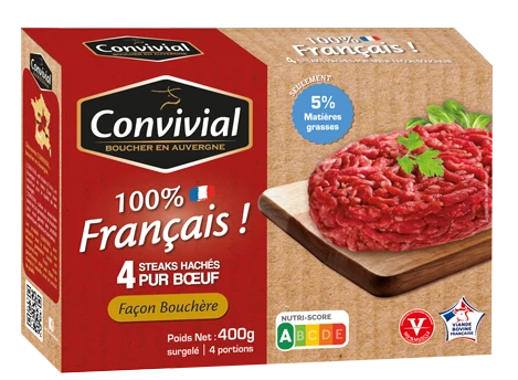 Steak Hach&eacute; Pur boeuf 5%